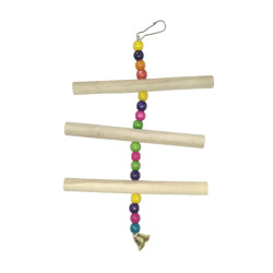 Activiti Bird Toys 3 Step Ladder With Wooden Beads