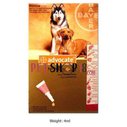 Bayer Dog Supplements Advocate For External Parasites For Large Dogs 4ml