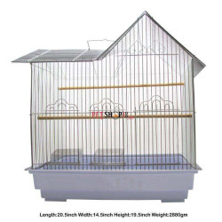 Bird Cage 2 Hut Medium White 