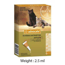 Bayer Pharmaceutic Advocate Cat Spot 2.5 ml
